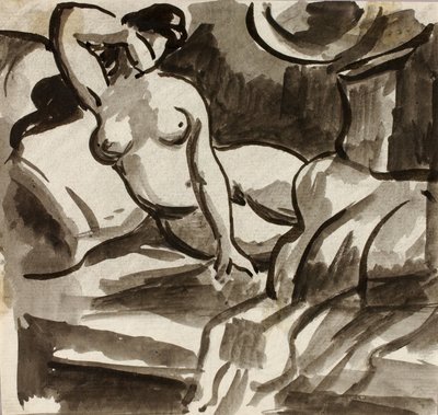 Nu féminin couché - Carl Newman