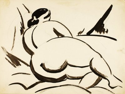 Nu féminin couché - Carl Newman