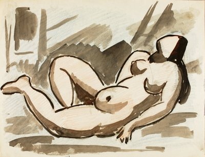 Nu féminin couché - Carl Newman