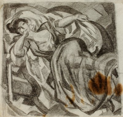 Femme couchée - Carl Newman