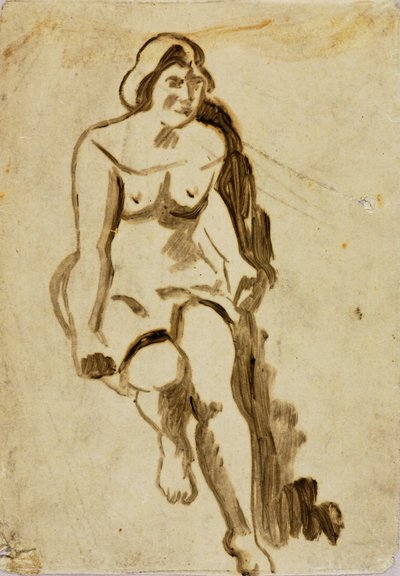 Femme assise - Carl Newman