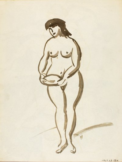 Nu féminin debout - Carl Newman