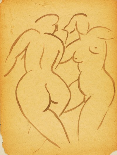 Deux nus féminins - Carl Newman