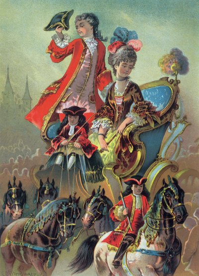 Dans le char, illustration de 
