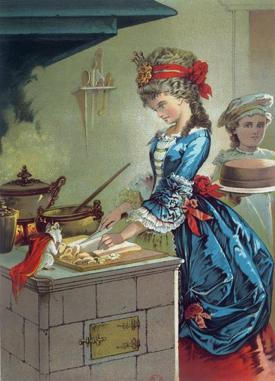 Dans la cuisine, illustration de 