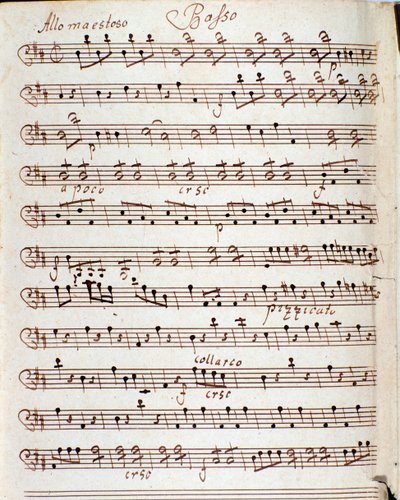 Page de partition musicale du Concerto en ré majeur par Karl Philipp Stamitz - Carl Philipp Stamitz