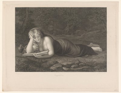 Marie Madeleine lisant - Carl Rahl