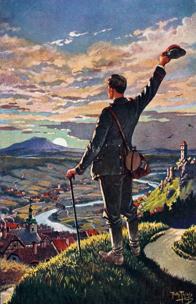 Le retour du soldat à la maison (illustration par Carl Robert Arthur Thiele) - Carl Robert Arthur Thiele