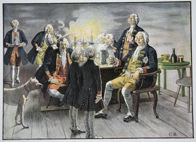 Le prince héritier Frédéric et le prince Henri état-major en tabac - Carl Röchling