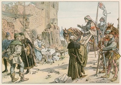 Frédéric II à la pose des fondations du château sur la rivière Spree en 1443 - Carl Rohling