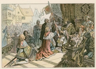 Frédéric I (1371-1440) avec Sigismond à Constance récompensé par la terre de Kurmark en 1417 - Carl Rohling