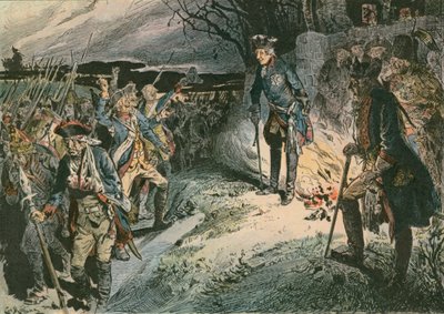 Frédéric le Grand (1712-1786) après la défaite à la bataille de Hochkirch en 1758 - Carl Rohling