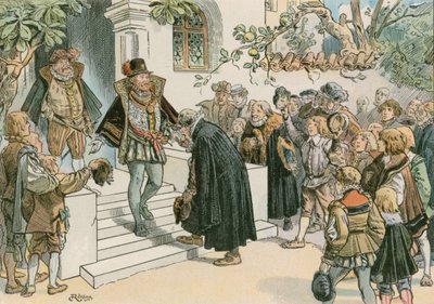 Joachim Friedrich ouvrant le Gymnasium Joachimsthalsches en 1607 - Carl Rohling