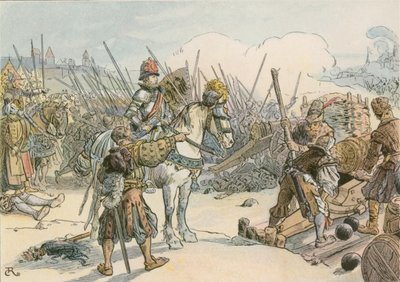 Joachim II menant la bataille dans les guerres turques en 1542 - Carl Rohling