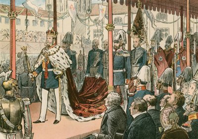 Le couronnement de Guillaume Ier, roi de Prusse et premier empereur allemand (1797-1888), à Königsberg en 1861 - Carl Rohling