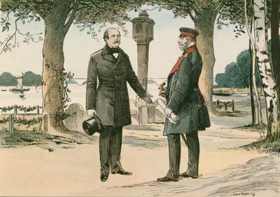 Guillaume I, roi de Prusse et premier empereur allemand (1797-1888), et Otto von Bismarck, homme d