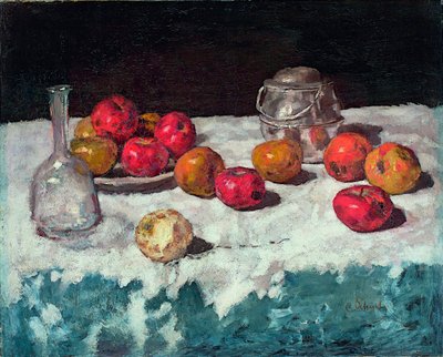 Nature morte aux pommes - Carl Schuch