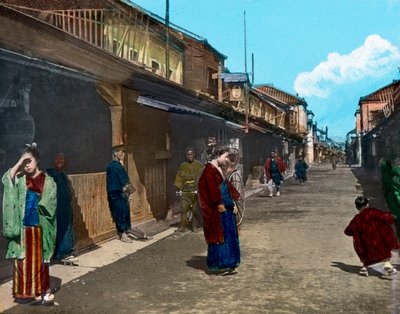 Japon, île de Honshu, région de Kanto, vie de rue à Tokyo, date de l