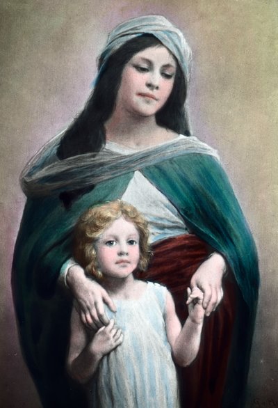 Mère avec enfant, date de l
