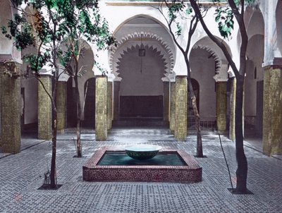 Nord du Maroc, Tanger, cour d