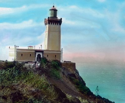 Nord du Maroc, phare du Cap Spartel, situé à 12 km à l