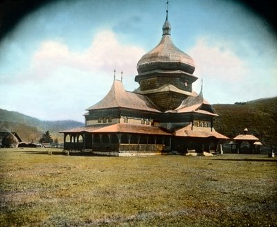 Roumanie, une église grecque unie dans la région de Bucovine, date de l