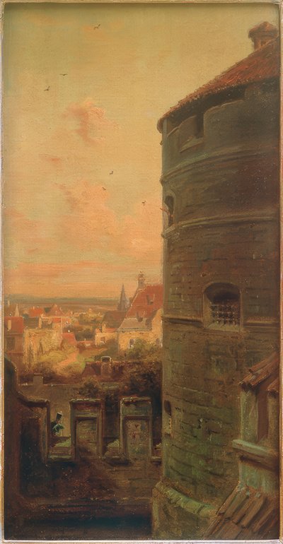 La tour de la faute à Rothenburg ob der Tauber - Carl Spitzweg