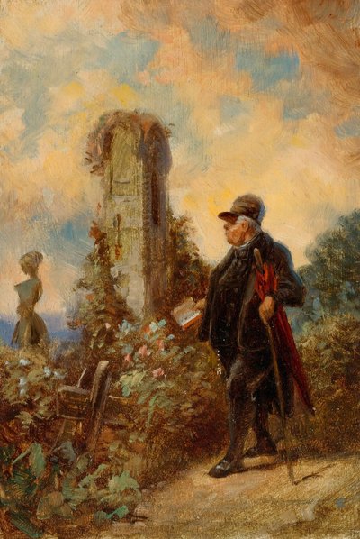 Le curé de campagne avec le bréviaire - Carl Spitzweg