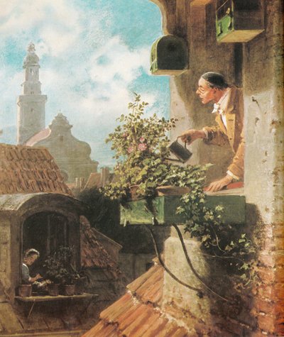 La mansarde - Carl Spitzweg