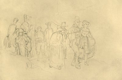 Eingebrachte Zigeuner, milieu-fin 19e siècle, vers 1924 - Carl Spitzweg