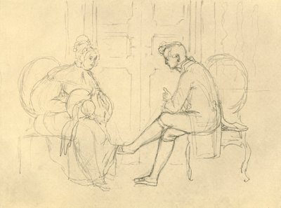 Ernste Frage, milieu-fin 19ème siècle, c1924 - Carl Spitzweg