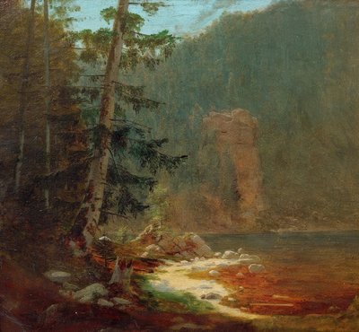 Gorge rocheuse avec ruisseau près de Lenggries - Carl Spitzweg