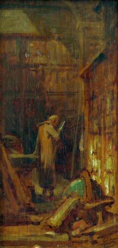 Dans la bibliothèque - Carl Spitzweg