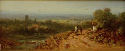 Paysage avec cavalier - Carl Spitzweg