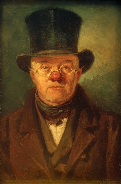 Homme au chapeau haut de forme - Carl Spitzweg