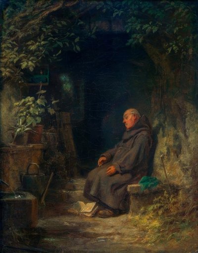 Vieil ermite endormi - Carl Spitzweg