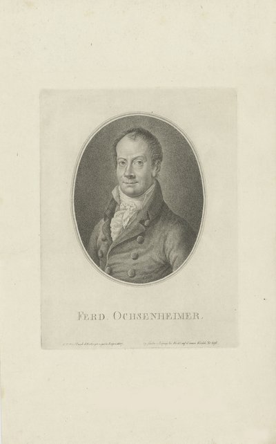 Portrait de Ferdinand Ochsenheimer 1767-1822, 1807 - Carl Traugott Riedel
