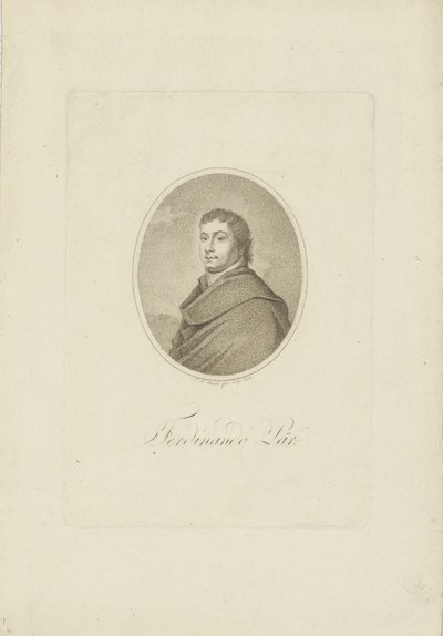 Portrait de Ferdinando Paer - Carl Traugott Riedel