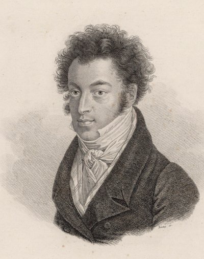 Portrait du pianiste et compositeur Ignaz Moscheles 1794-1870 - Carl Traugott Riedel