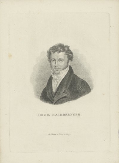 Portrait du compositeur Friedrich Kalkbrenner 1785-1849, vers 1821 - Carl Traugott Riedel