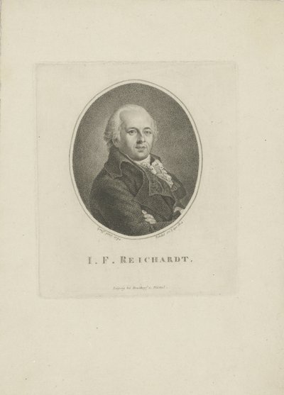 Portrait du compositeur Johann Friedrich Reichardt 1752-1814, 1814 - Carl Traugott Riedel