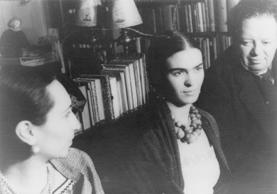 Frida Kahlo et Diego Rivera lors d