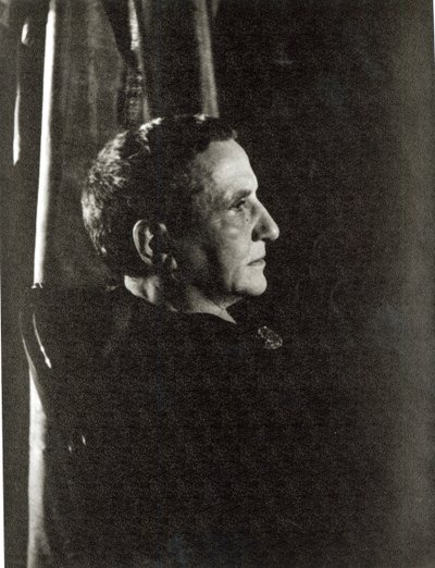 Gertrude Stein (1874-1946) 4 novembre 1934 (épreuve à la gélatine argentique) - Carl Van Vechten