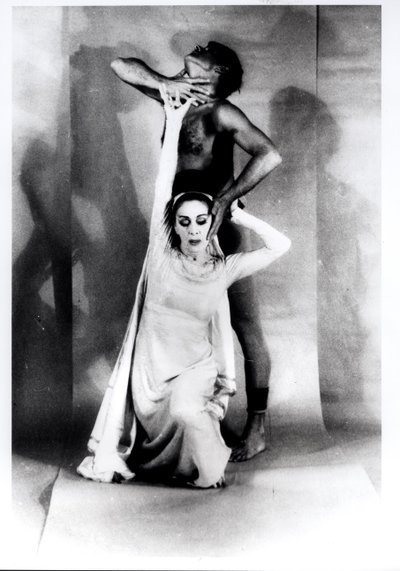 Martha Graham (1894-1991) et Bertram Ross (1920-2003) dans "Visionary Recital", 27 juin 1961 (épreuve gélatino-argentique) - Carl Van Vechten