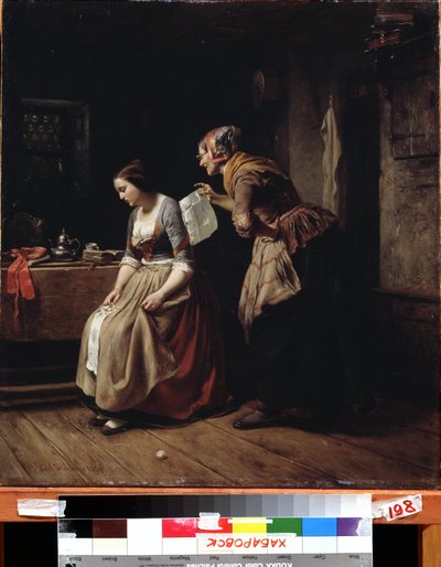 La lettre - Carl Wilhelm Hübner