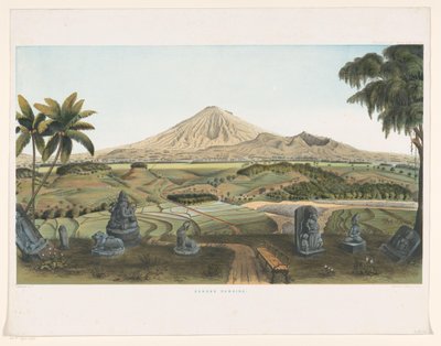 Volcan Sumbing à Java - Carl Wilhelm Mieling (possibly)