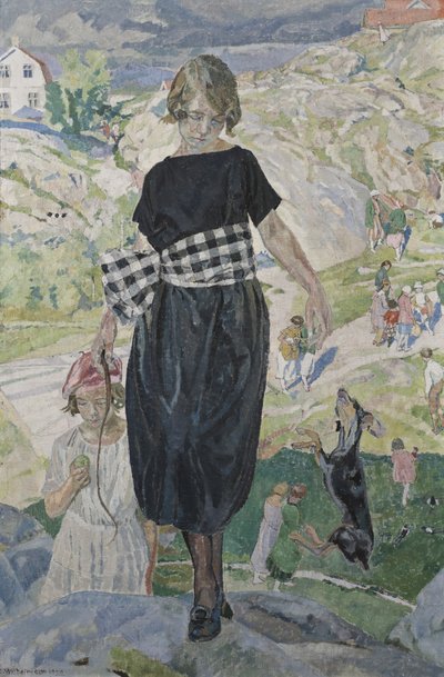 Chien sautant, 1920 - Carl Wilhelm Wilhelmson