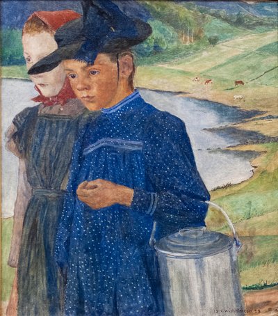 Deux filles sur la route - Carl Wilhelm Wilhelmson