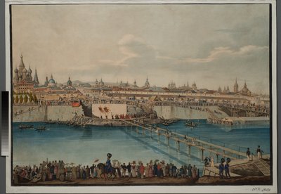 Cérémonie de pose de la première pierre pour le pont Moskvoretsky à Moscou, 1830 - Carl von Hampeln