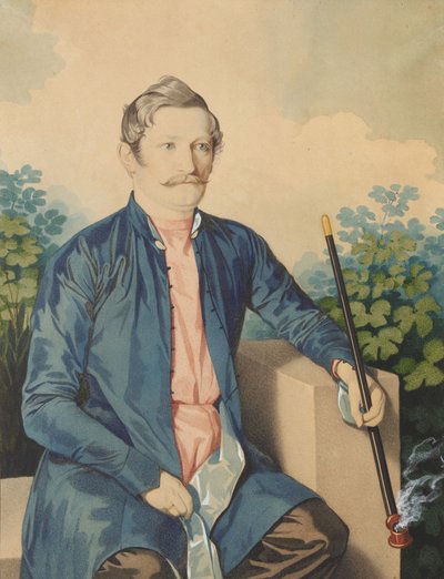 Portrait de A.A. Chizhov, vers 1846 - Carl von Hampeln